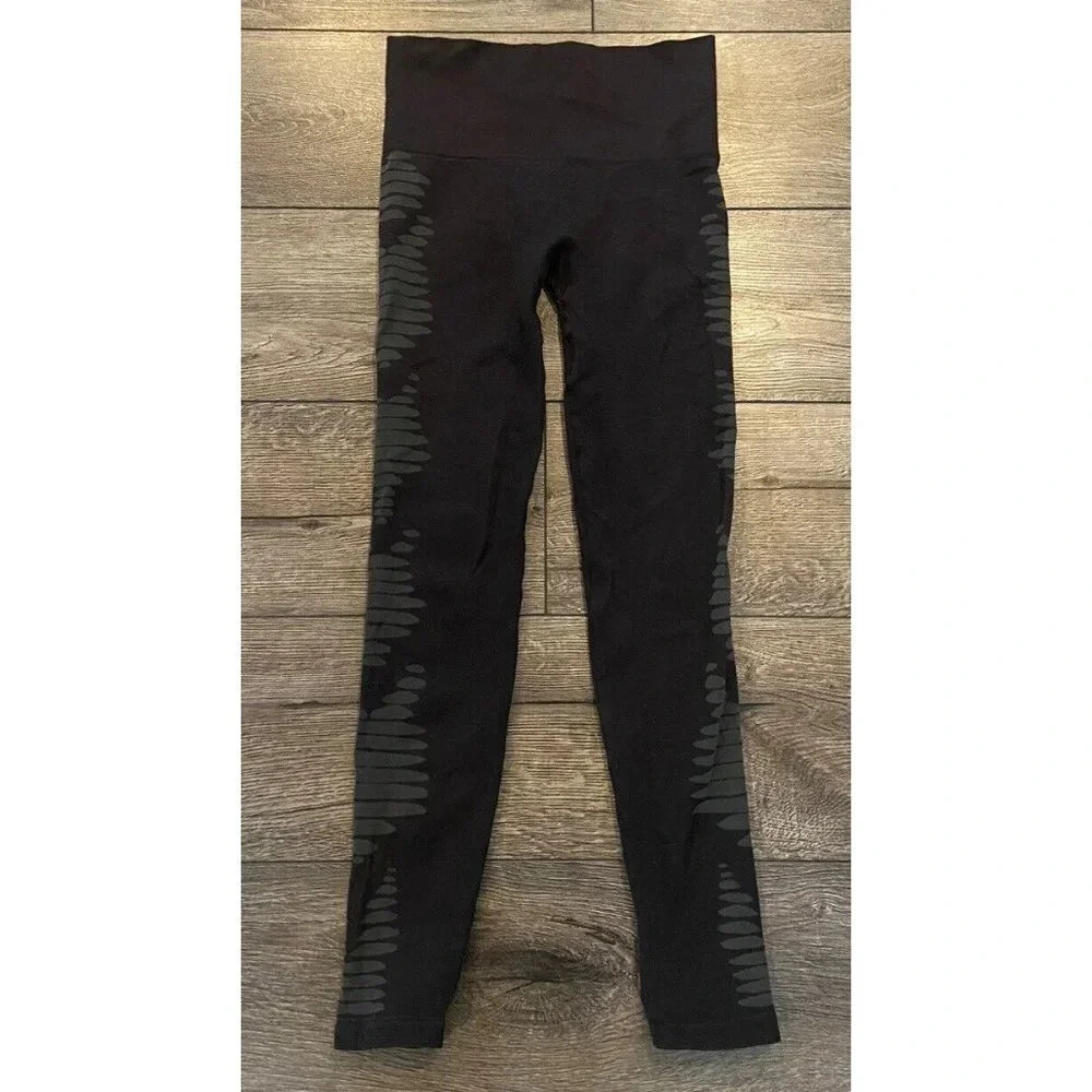 Spanx Leggings Black Gray Size Medium M